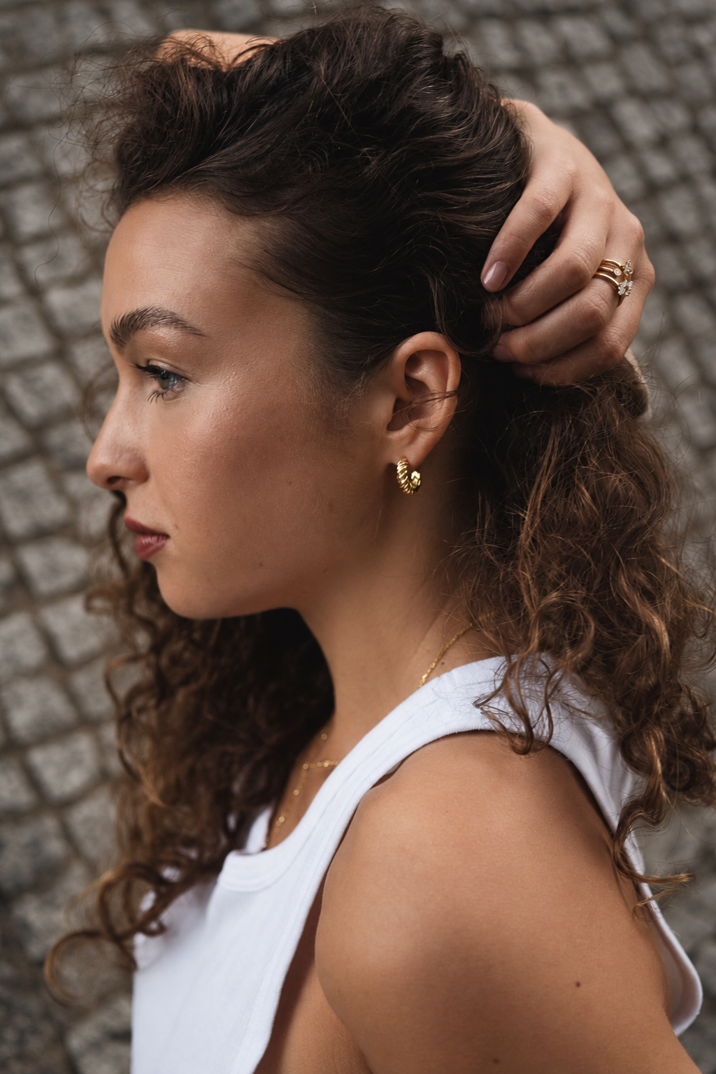 Twist Gold Hoops