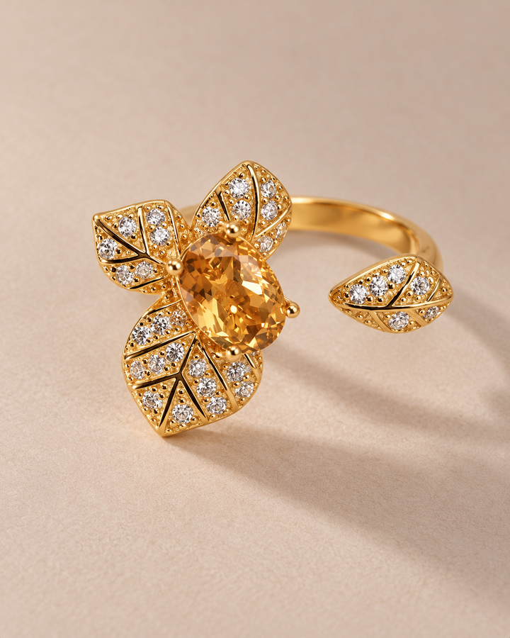 Citrine Grove Ring