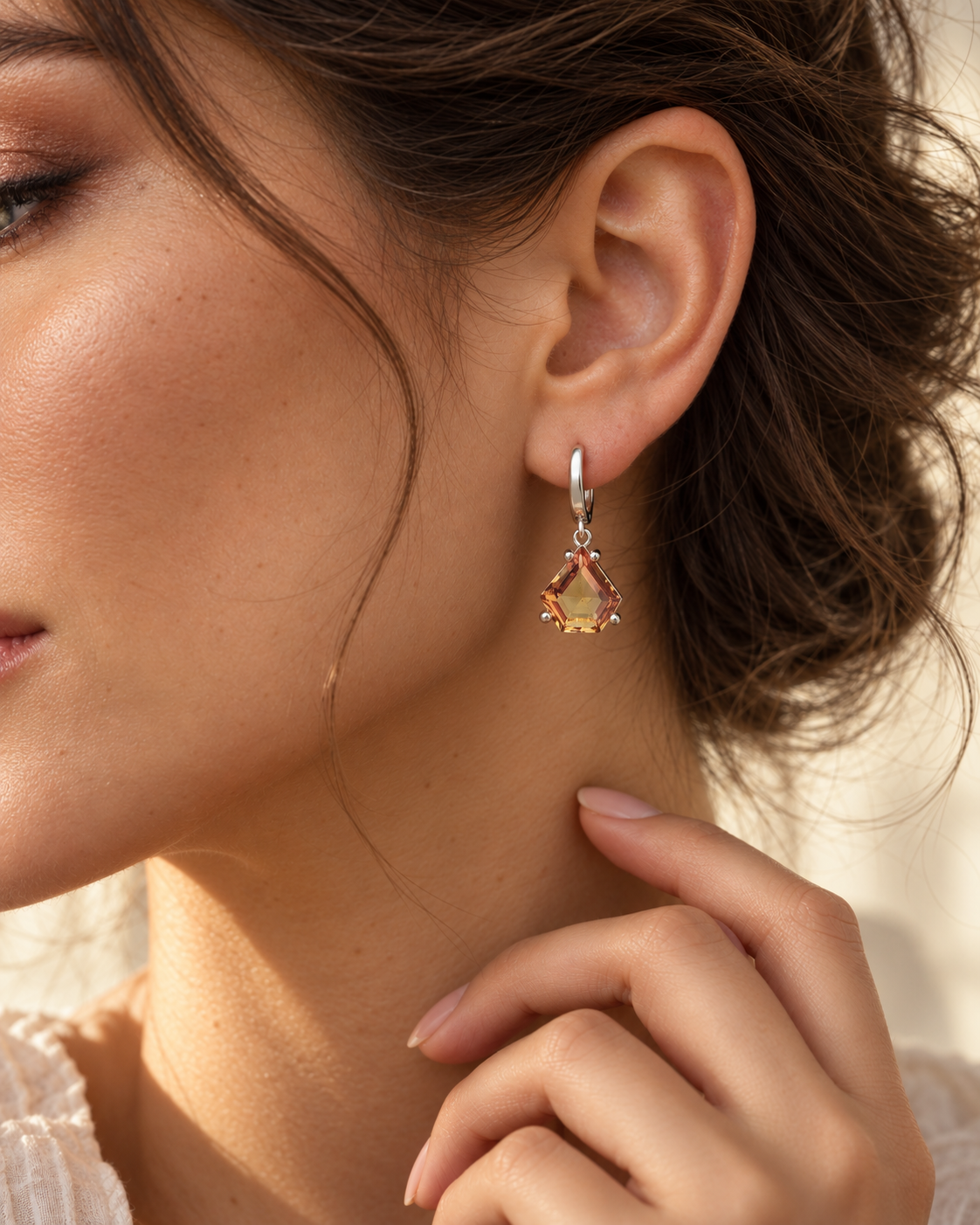 Drop earrings with Zultanite