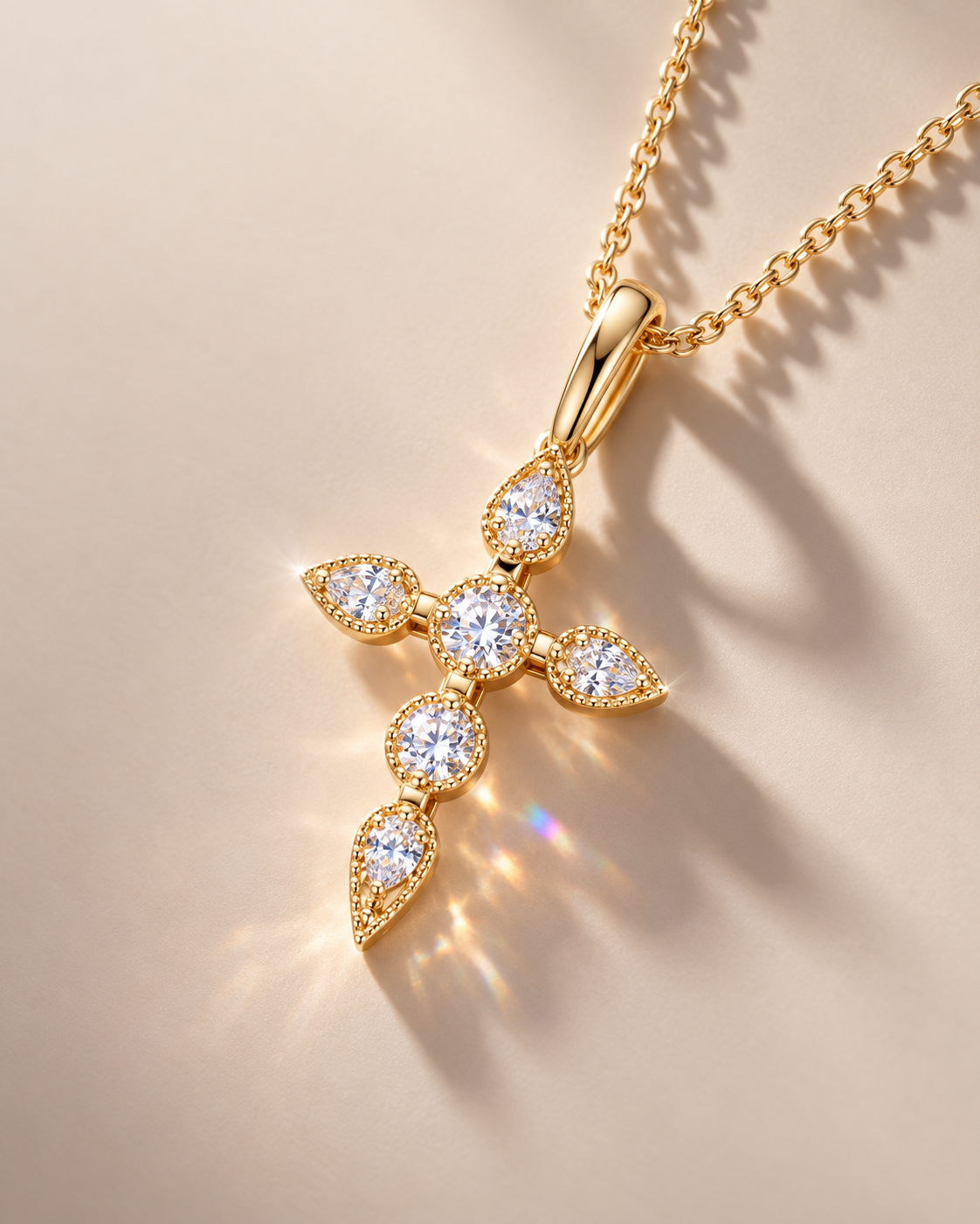 Lumière Cross Necklace