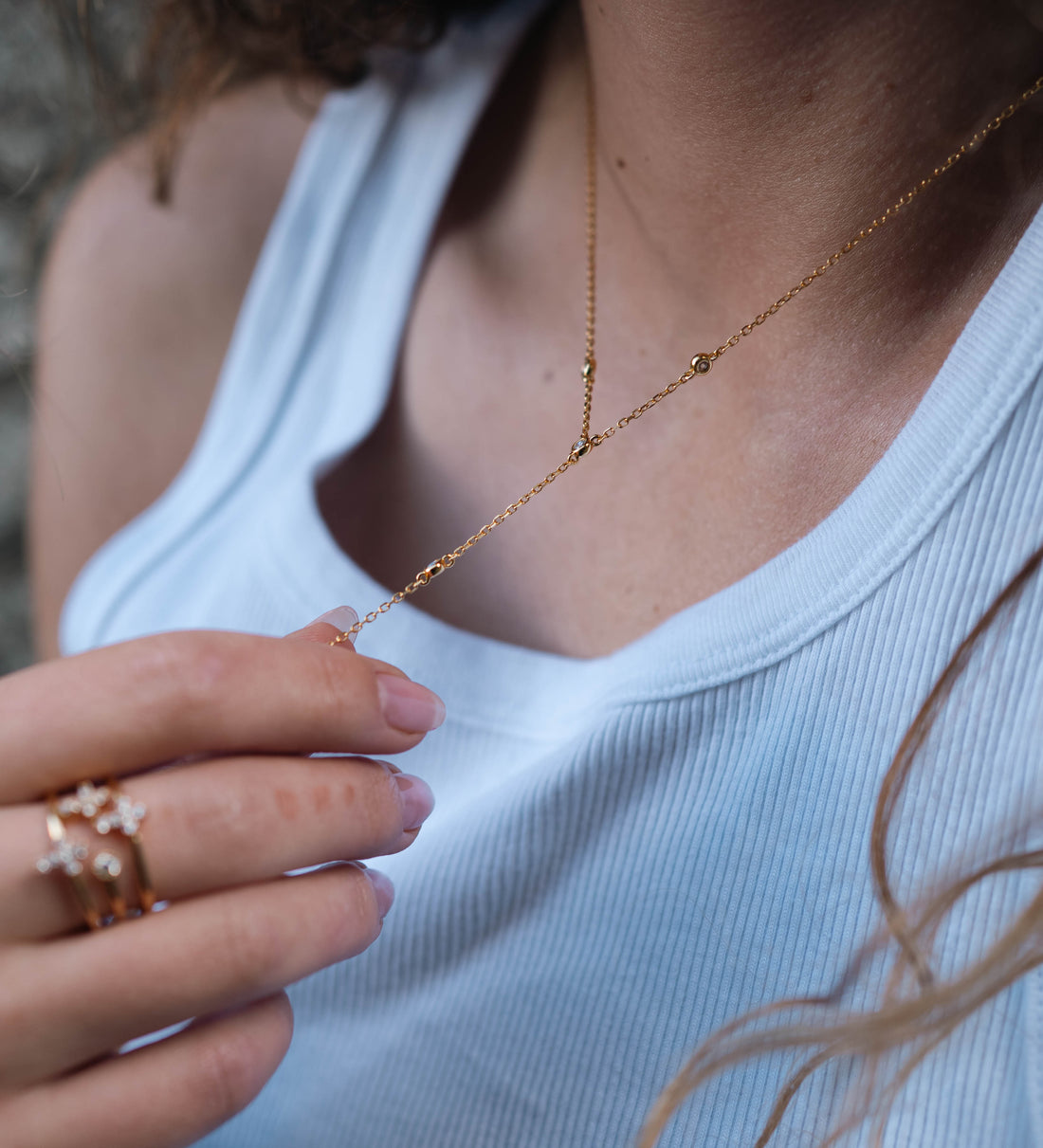Celeste Drop Necklace