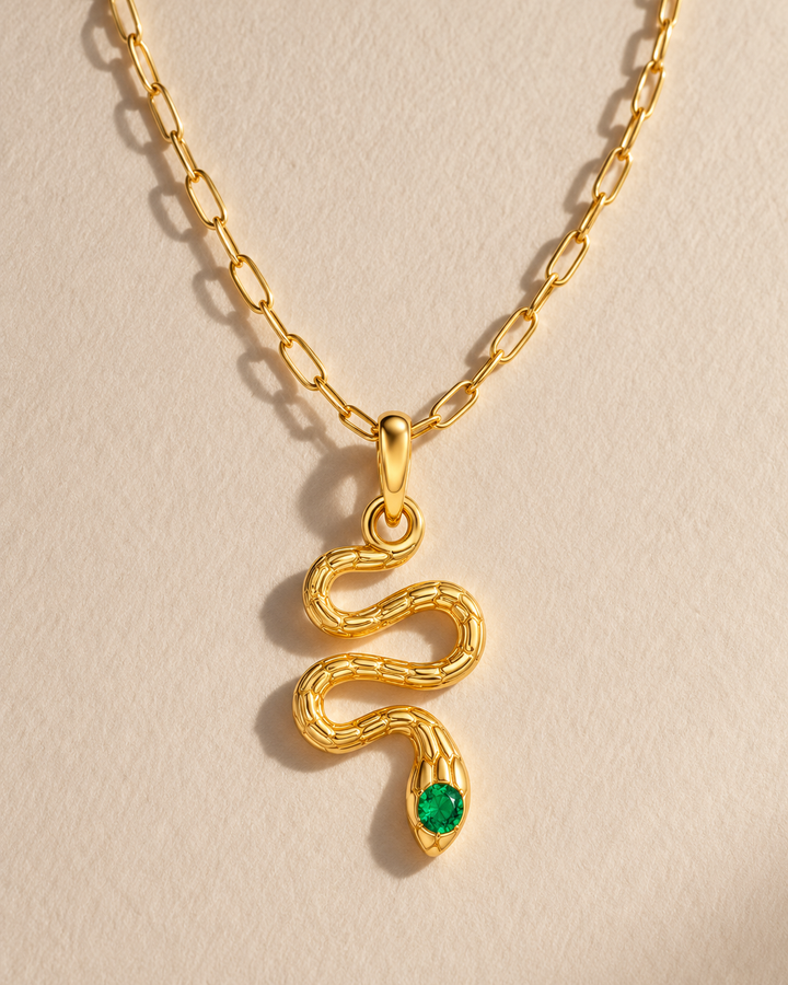 Golden Coil Pendant