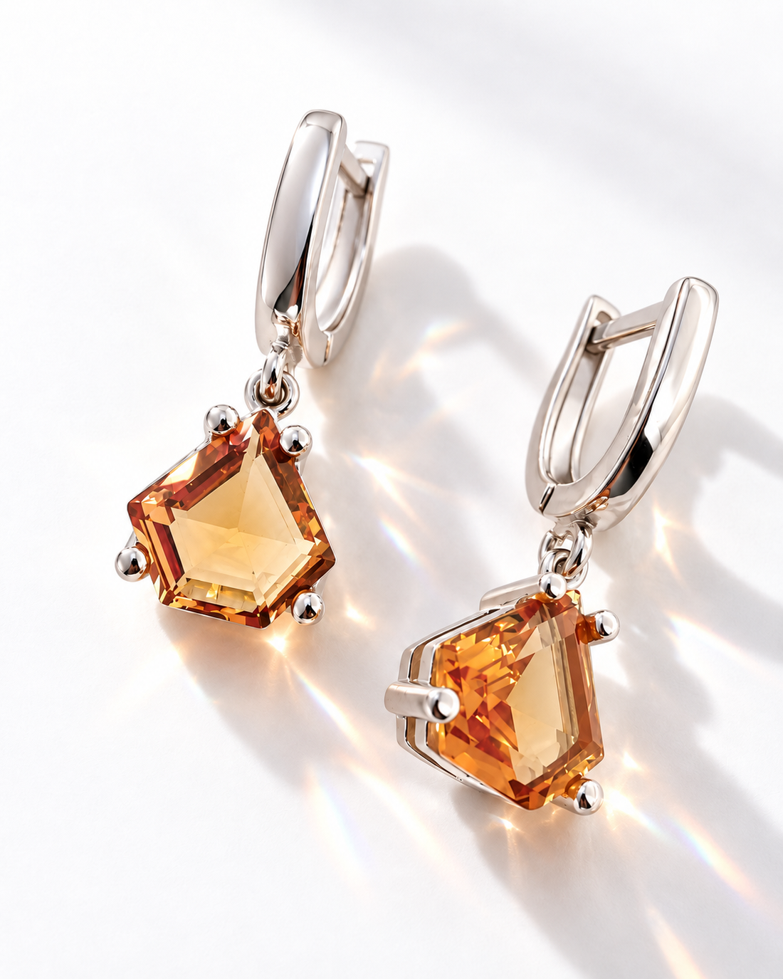 Drop earrings with Zultanite